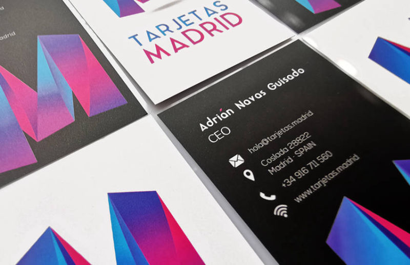imprimir tarjetas efecto mate