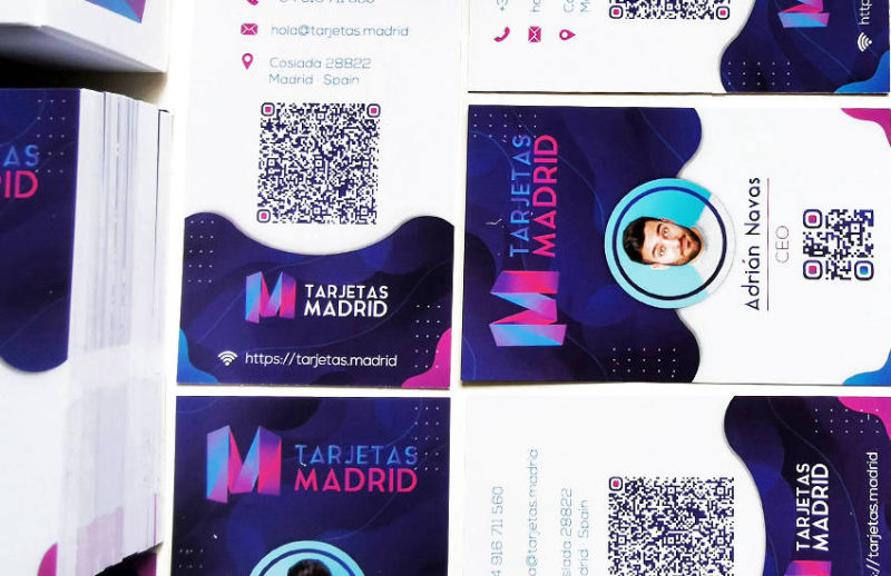 codigo qr en tarjeta