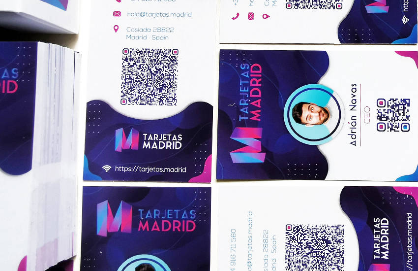 codigo qr en tarjeta